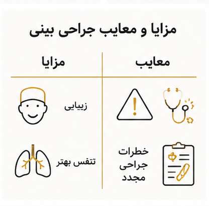 مزایا عمل بینی