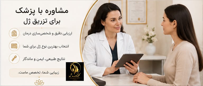 clinic-consultation مشاوره با پزشک برای تزریق ژل