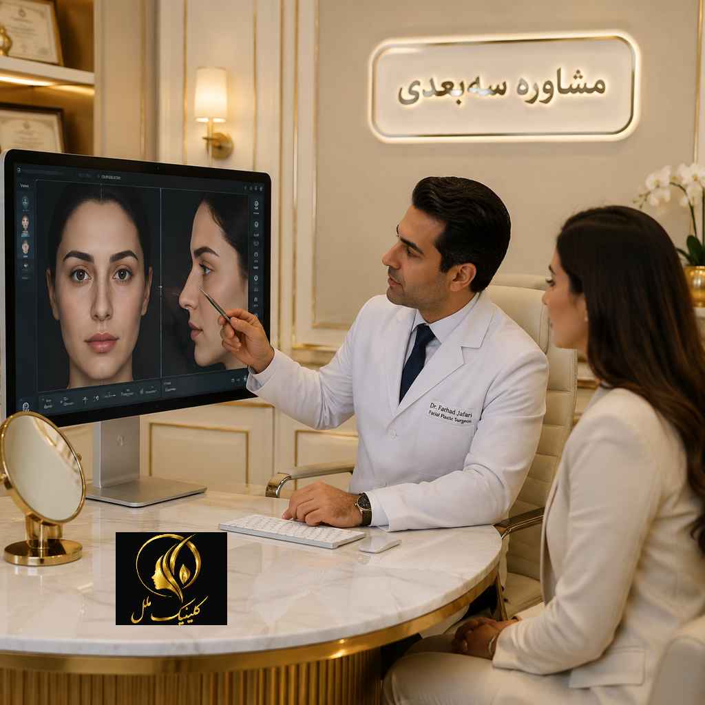 بررسی سه&zwnj;بعدی فرم بینی پیش از جراحی در جلسه مشاوره