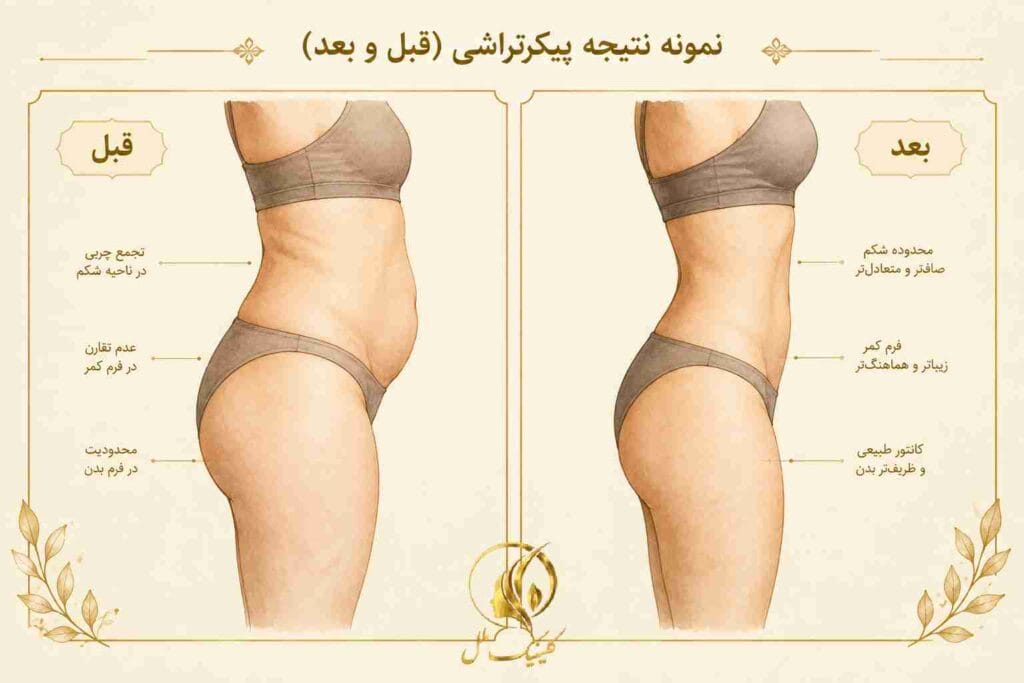 body-contouring11 نمونه نتیجه پیکرتراشی قبل و بعد از جراحی