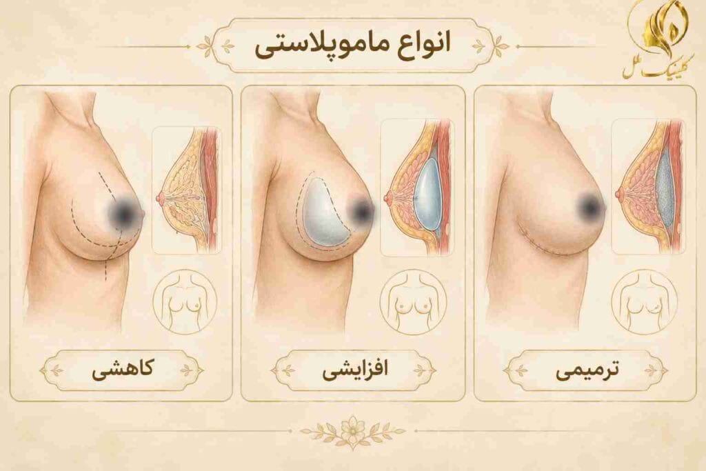 mammoplasty02 انواع ماموپلاستی کاهشی افزایشی و ترمیمی