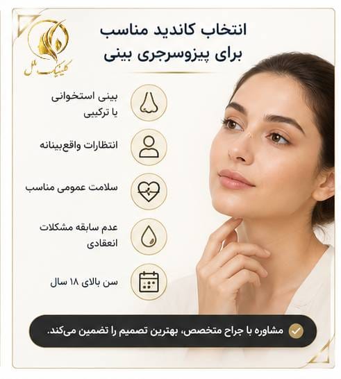 انتخاب کاندید مناسب برای پیزوسرجری بینی